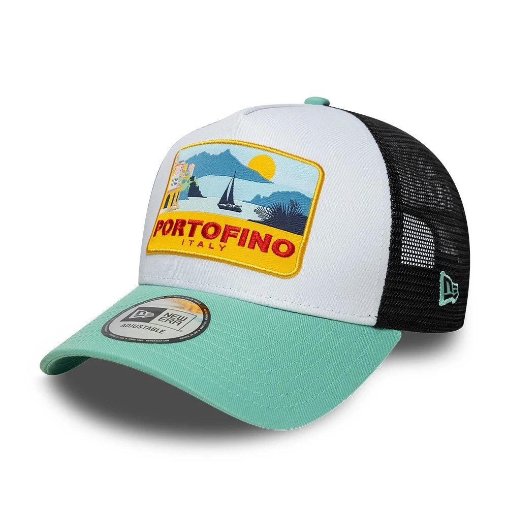 NEW ERA PORTOFINO ITALY TRUCKER CAP.9FORTY LOCATION PATCH MESH BASEBALL HAT S26
Opens in a new windo