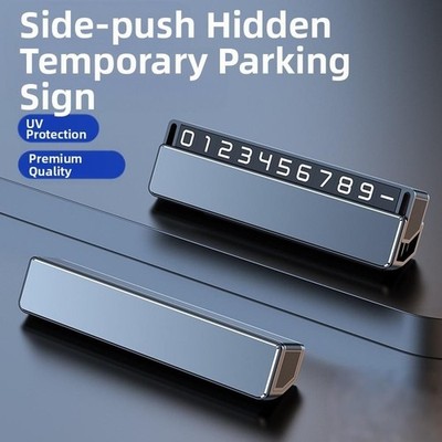 Car Parking Phone Number plate Temporary Parking License Plate Telephone Number