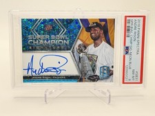 2018 Spectra - Super Bowl XXI Signatures Andre Rison SB31 N. Blue Auto 16/50 PSA
