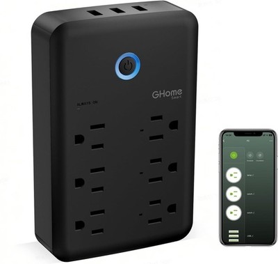 P2 Smart Plug Power Strip w/ 9 Outlets, Alexa-Enabled, Surge Protection