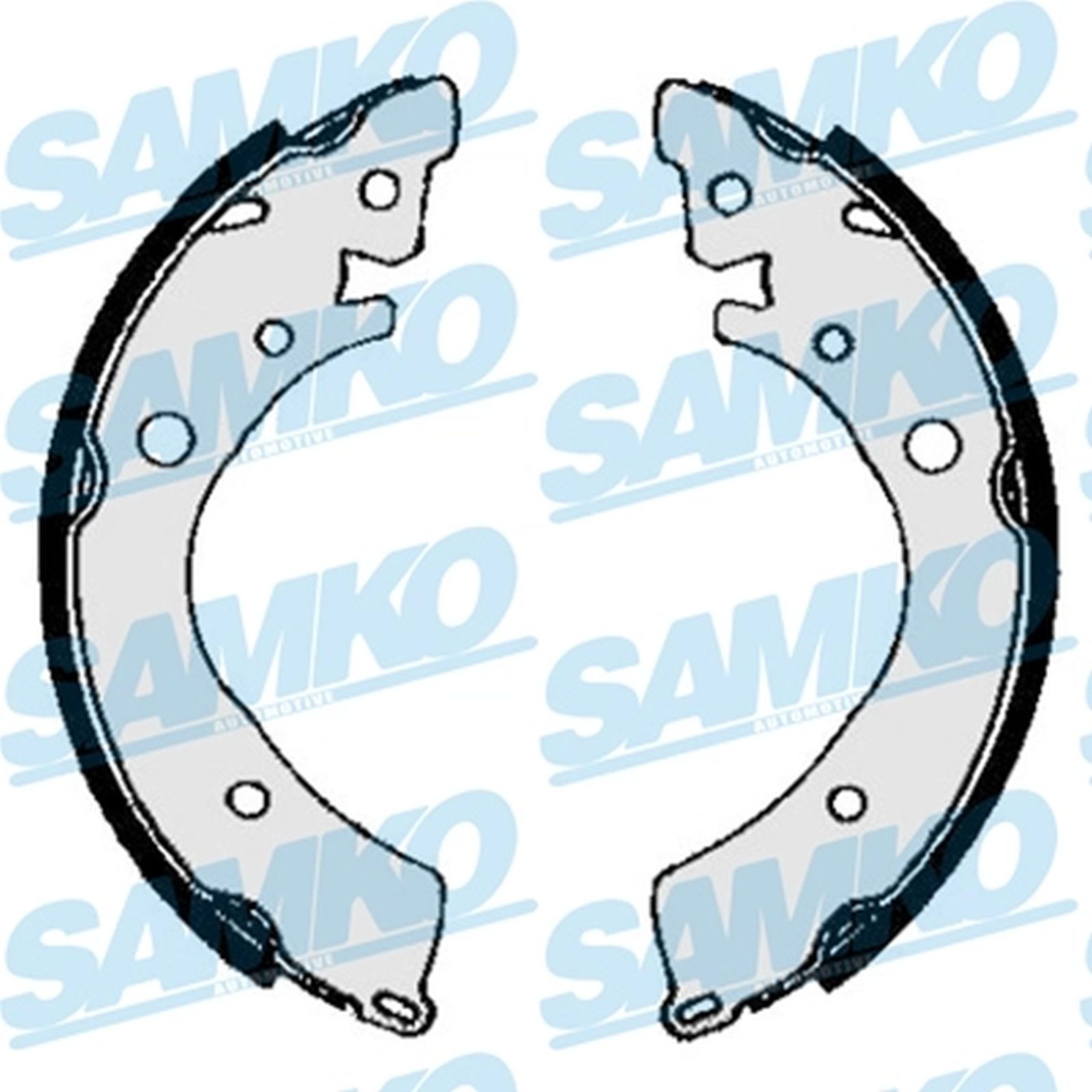 ORIGINAL® SAMKO 84350 Bremsbackensatz, Bremstrommel Satz Hinten