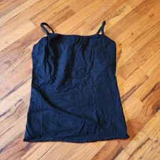 Vintage Y2K Roxy Black Cotton Cami Tank Top W...