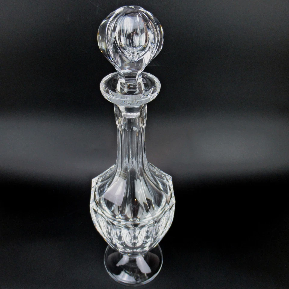 Wunderschöne Glas Karaffe Handgeschliffen Vintage Glass Carafe Decanter 36,5cm - Bild 2 von 4