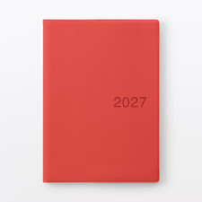 MUJI Monthly/Weekly Planner Starts Monday Starts December 2026 A5 Red