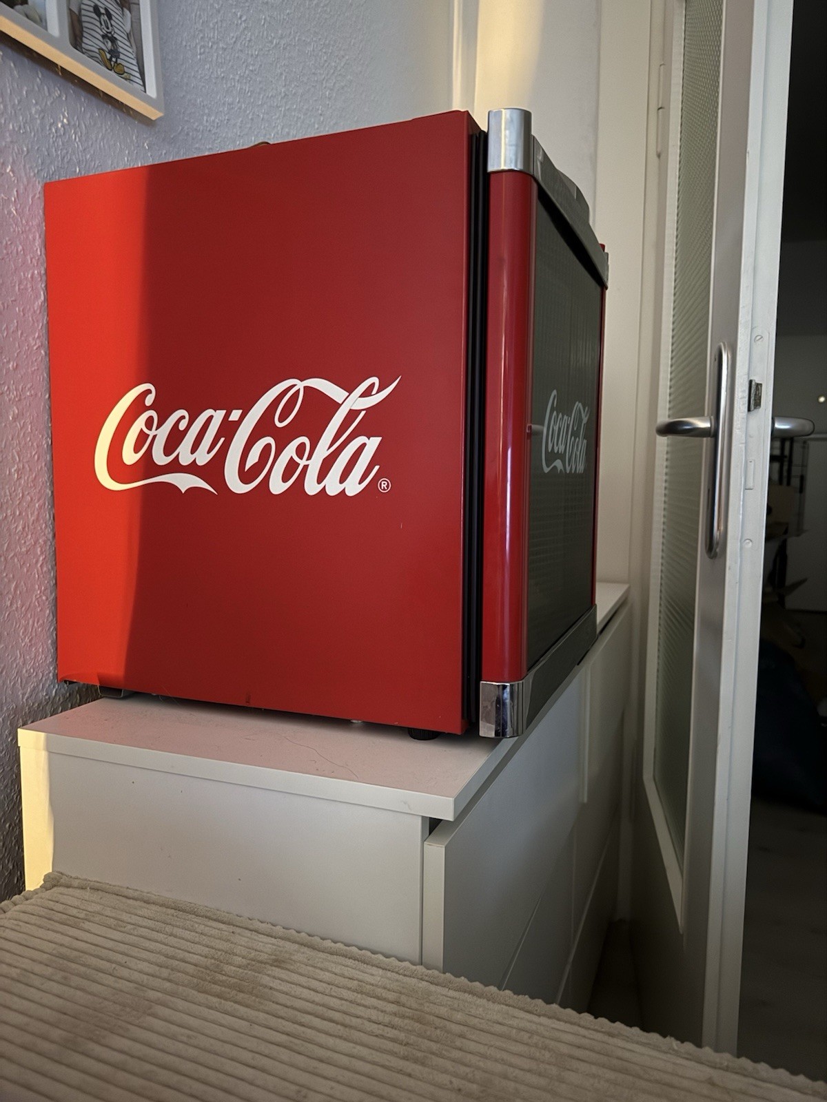 Mini-Kühlschrank Getränkekühlschrank Coca-Cola-Design Cubes