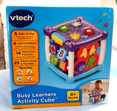 Vtech Busy Learners Activity Cube Child Develop. Interactive Toy 6+ Months