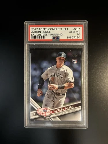 2017 Topps Complete Set Exclusives Aaron Judge #287 Running PSA 10