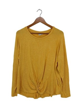 POLA Feinstrickpullover Damen Pullover Gr. DE 42 blassgelb Casual-Look
