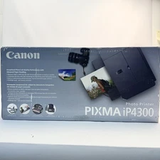 Canon PIXMA iP4300 Photo Printer NOS Open Box w/ Inks & 4x6 Paper Pack