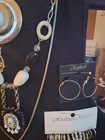 Lot Of 10 - 3 Statement Necklaces 7 Pairs Of Pierced Hoops Mixed Jewelry  — photo 7