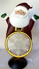 LED Light Up Santa Table Top Home Decor By Sunset Vista Designs 15x9” Metal