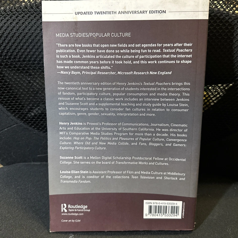 TEXTUAL POACHERS: TV Fans & Participation Culture by H. Jenkins (2013, PB) VG - Image 2 of 4