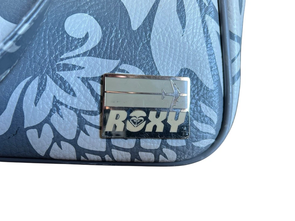 Bolso de Lona Roxy Vintage Y Accesorios Bolso Gris Y Blanco Patrón Floral Foto 2 de 4