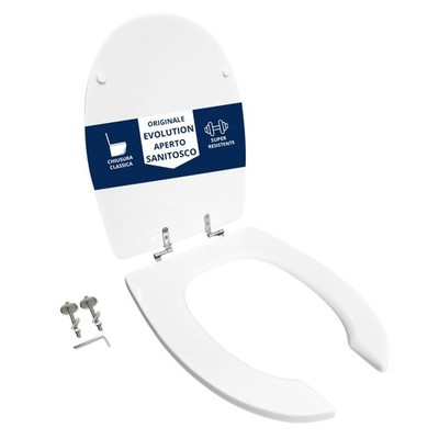 Hydro Home Original Evolution Open Sanitosco Toilet Seat Hinged From Top