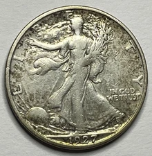 1927-S Walking Liberty Half Dollar; Higher Grade 50C; V003