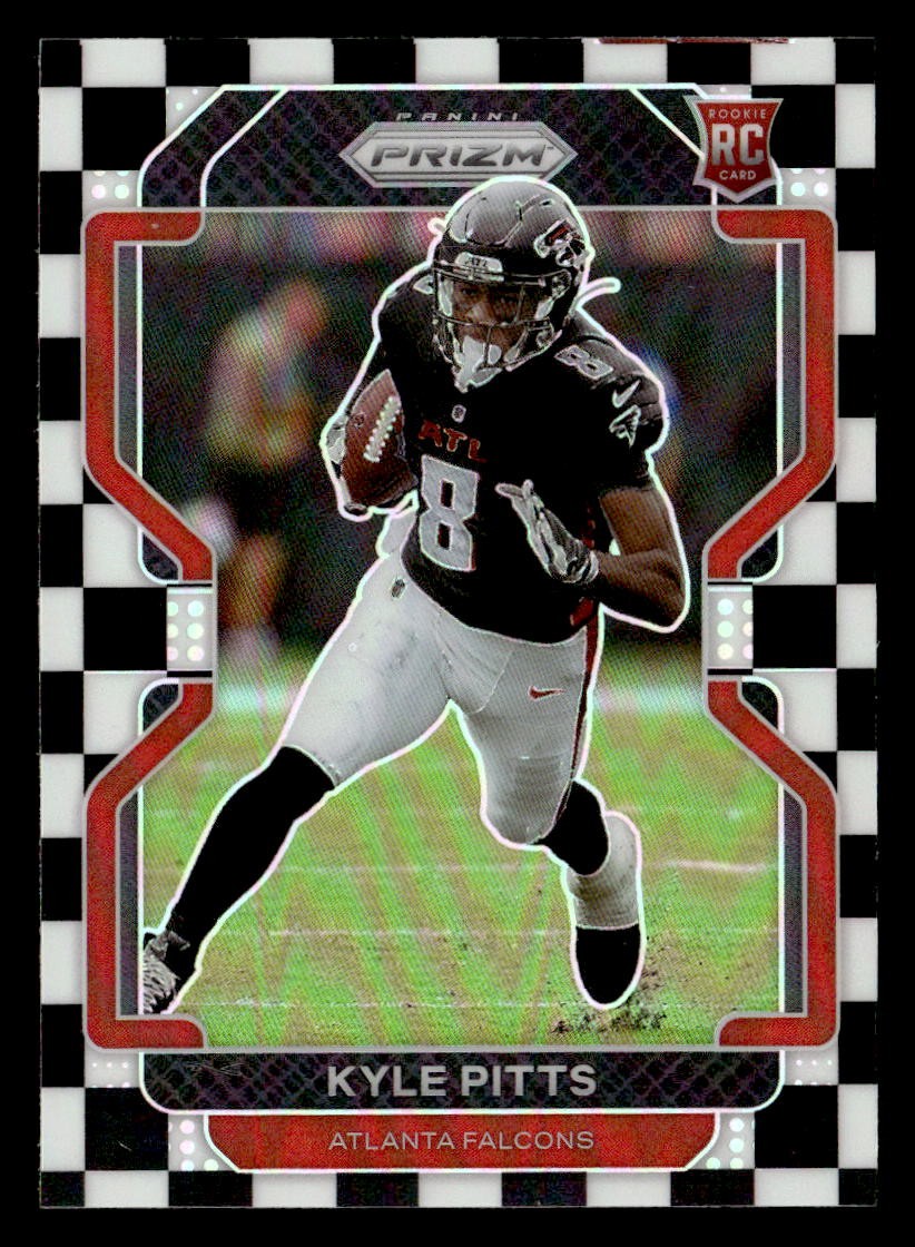 2021 Panini Prizm Black and White Checker #341 Kyle Pitts RC