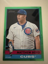 MATTHEW BOYD Green /99 Refractor 2025 Topps Heritage High Number #531 Cubs