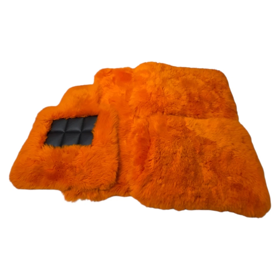 Tapetes de assoalho de pele de carneiro genuínos de lã de cordeiro para Rolls Royce Cullinan 2019-2026 - Imagem 3 de 4