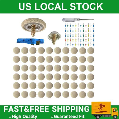 #ad #ad 60PCS Car Roof Liner Ceiling Kit Repair Buckle Sagging Headliner Pins Rivet Snap $4.49