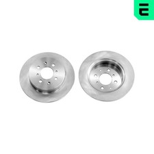 2x OPTIMAL Bremsscheiben Hinten für HONDA CIVIC VII Hatchback (EU, EP, EV)