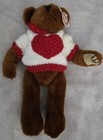 TY Collectible Attic Treasures Casanova JointedTeddy Bear Heart Sweater 1993 — photo 3