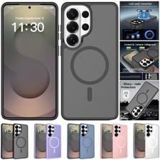 For Samsung S26 S25 S24 S23 Ultra Magnetic Magsafe Case Shockproof Matte Cover