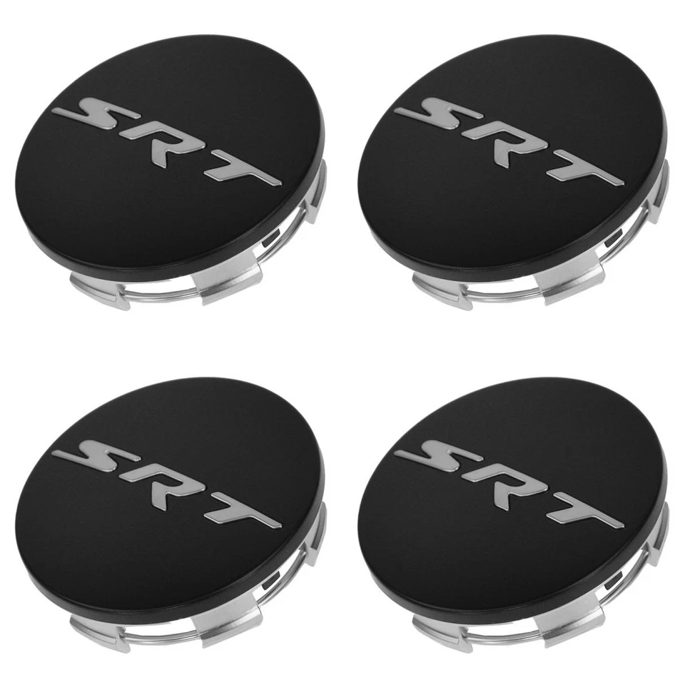 MOPAR Wheel Hub Center Cap Black SRT Set For 15  Dodge Charger Challenger - Изображение 3 из 4