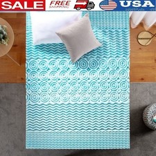 Green Tea Gel Memory Foam Zoned Support Mattress Topper Antimicrobial Comfort