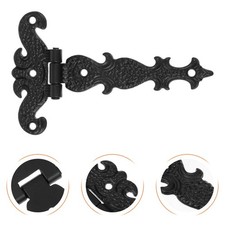  4pcs Boîte en bois Charnière Portes Rétro Européenne Style Box Bricolage