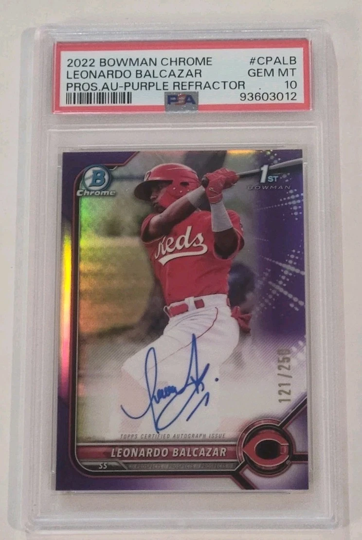Bowman Cincinnati Reds Baseball Autographed Sports Trading Cards