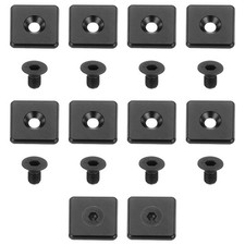 12Pcs Profile End Cap, Aluminum 4040 EU Standard 8mm T-Slot Extrusion, Black