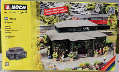 New NOCH HO Scale Model Kit - Ornate Laser-Cut Orangery Garden Pavilion #66801