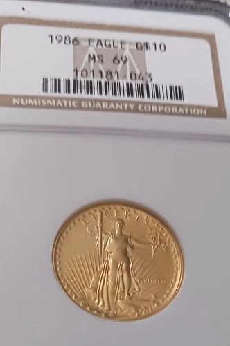 1986 $10 Eagle Gold Coin NGC MS69