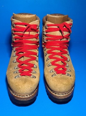 Vintage LOWA Men's Brown Suede Norwegian Welt Mountain Hiking