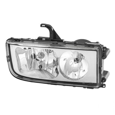 Hauptscheinwerfer rechts 24 V H7/H1 Halogen HELLA für MERCEDES-BENZ AXOR
