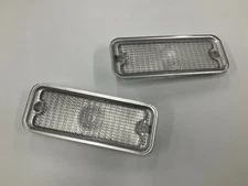 PARKING LIGHT LENSES CHEVROLET TRUCK 1973 TO 1980 1 PAIR C10 SQUAREBODY CLEAR