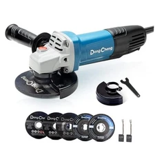 DongCheng Angle Grinder 4-1/2 inch 6.7-Amp Paddle Switch 11800RPM Power 