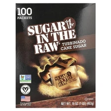 Sugar In The Raw®, Turbinado Cane Sugar, 100 Packets, 16 oz (453 g)