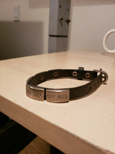 Joyería de Moda Negro Acero Inoxidable Diesel