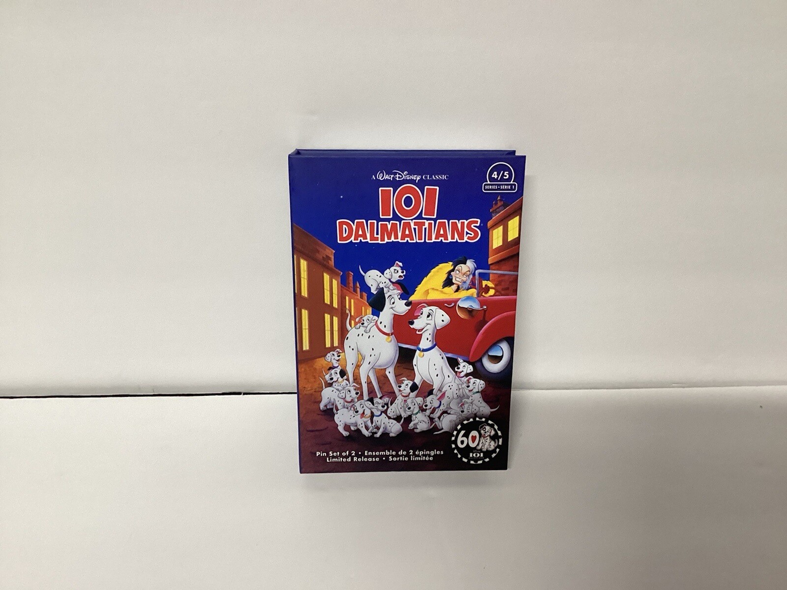 Disney Parks 2022 101 Dalmations VHS Pin Set Of 2 – Limited Release NIB