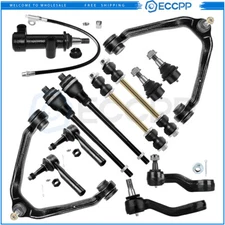 13Pcs Front Control Arm Sway Bar Tie Rod Kit Idler Arm For 2001-2006 GMC Yukon