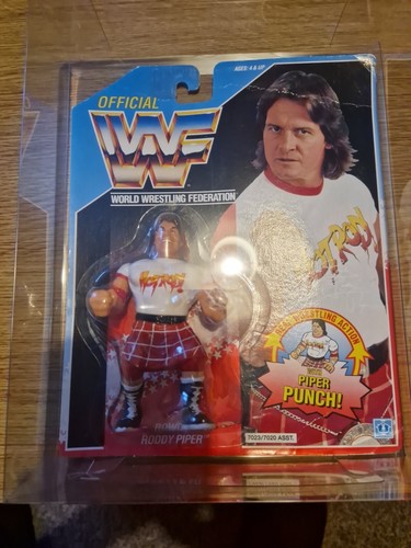 wwf hasbro rowdy roddy piper moc...