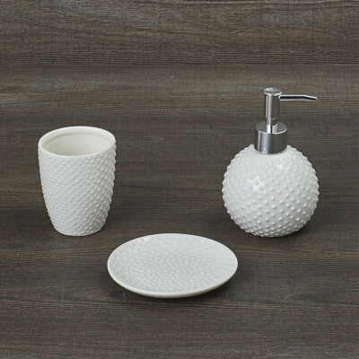 Porta Sapone Bagno in Porcellana Bianca Saponetta Elegante Impero Metaform