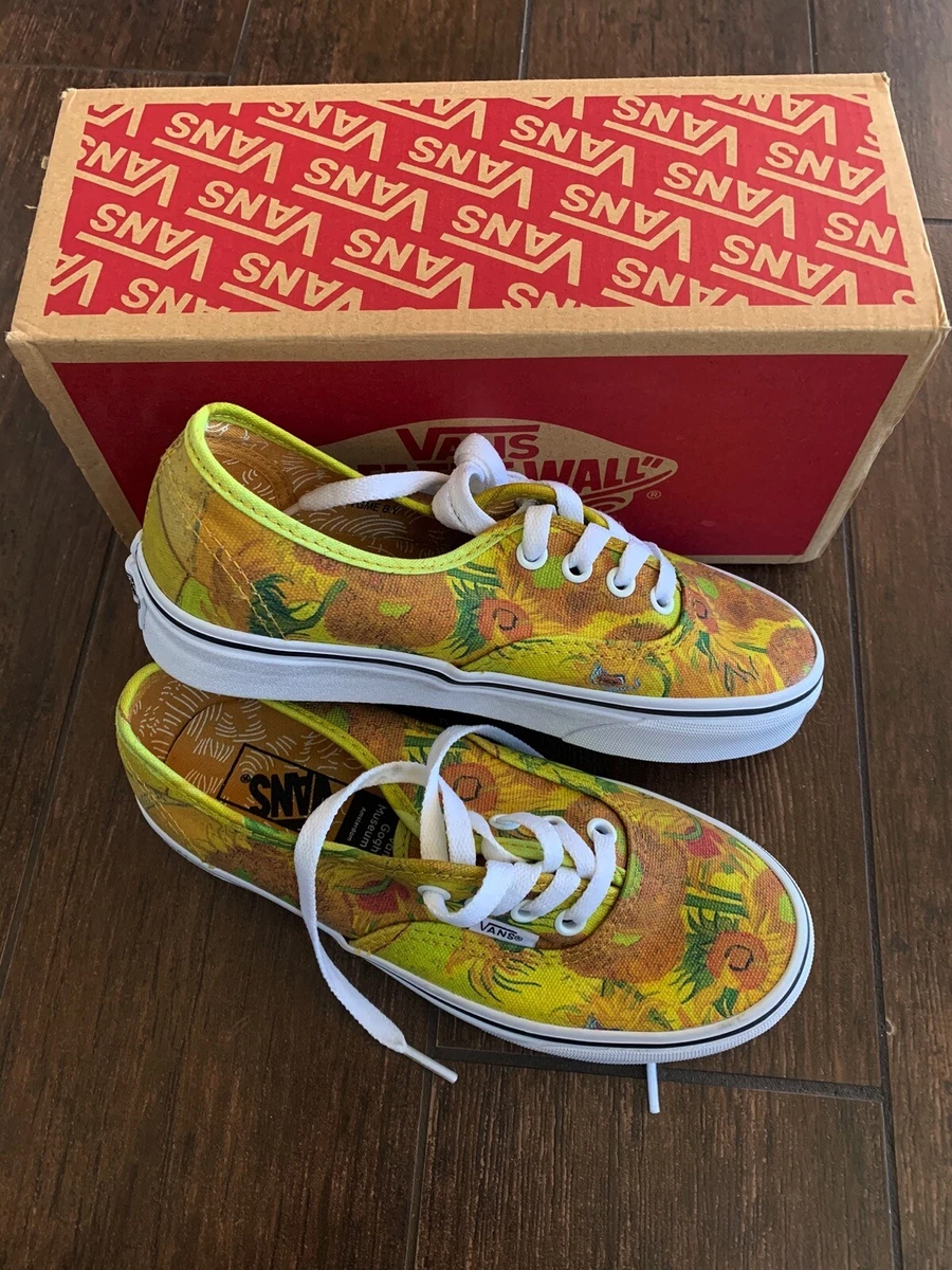 arpón Vagabundo Destino New VANS Van Gogh Museum Sunflowers US Men's 3.5 Women's 5 Authentic Shoes  | eBay