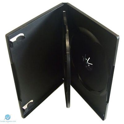 Triple Black DVD 14mm Spine Hold 3 Disc Leer Neu Ersatzhülle Regular