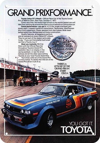 1977 TOYOTA CELICA GT Pace Car Watkins Glen DECORATIVE REPLICA