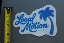 LOCAL MOTION Hawaii Surfboards Clear Blue Aloha LM3 80's Vintage Surfing STICKER