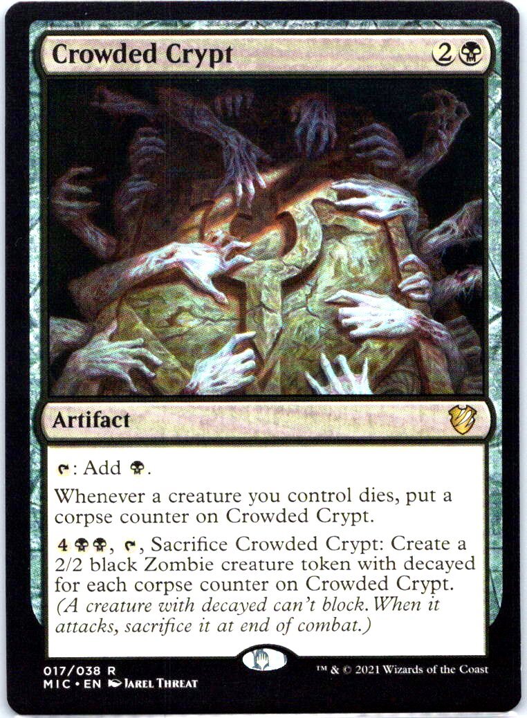 MTG アーティストプルーフ　crowded crypt 17 Crowded Crypt MTG Commander: Innistrad: Midnight Hunt Rare | eBay
