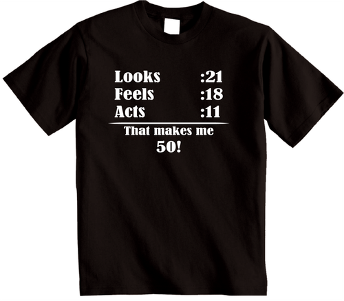 50th Birthday t shirt Funny Fifty fiftieth Birthday T-Shirt - Picture 6 of 11