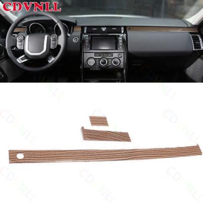 For Land Rover Discovery 17-24 Sands Wood Grain Console Dashboard Panel Strip 3*